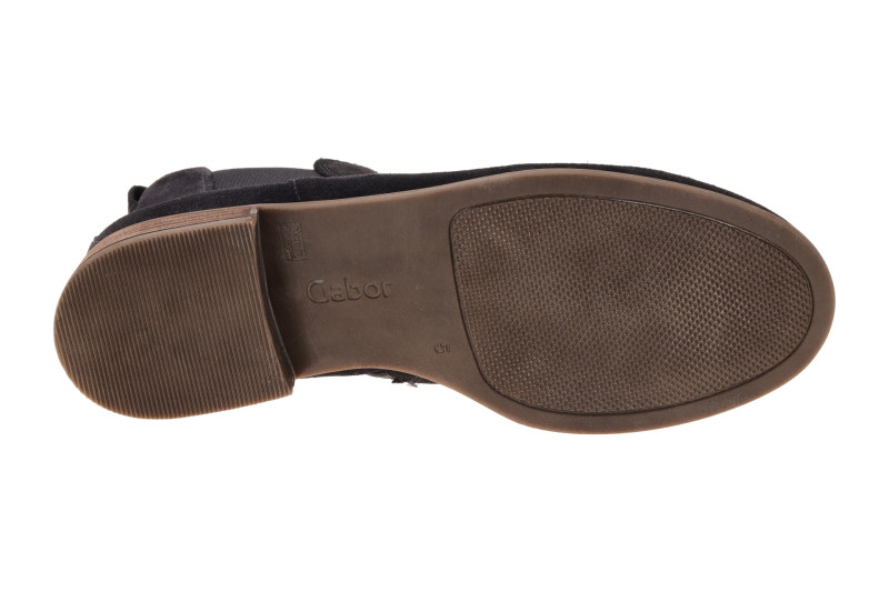 Gabor Stiefelette blau Velour 8040.03.005