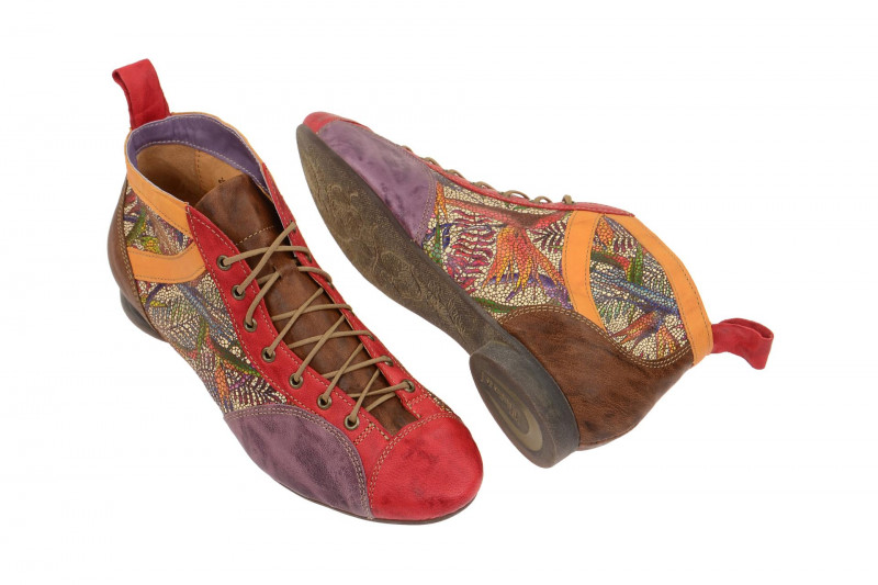 Think Guad Stiefelette rot effekt kombi 0-80288-76