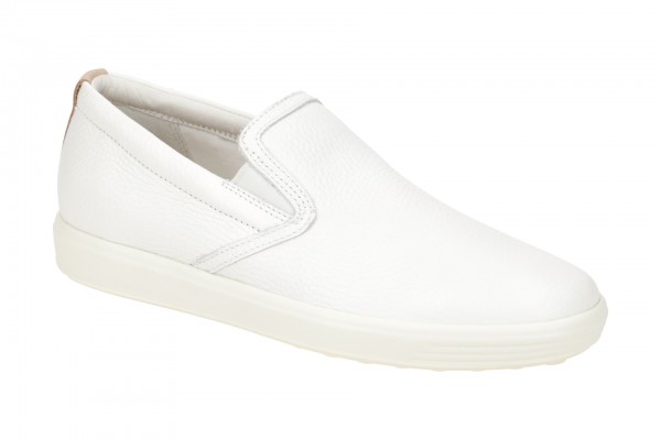 Ecco Soft 7 Slipper Schuhe weiß Damen 470493