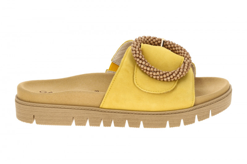 Gabor Pantolette gelb Velour 83.745.10