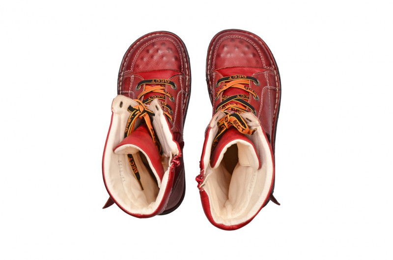 Eject SonySerap Stiefel in rot mit Lederfutter E-15628