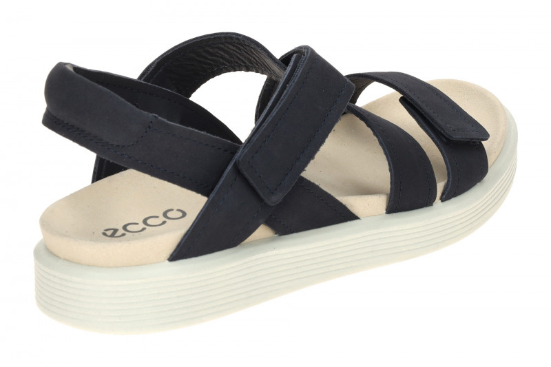 Ecco Soft Sandalen blau marine Kreuzriemen Nubuck 238813