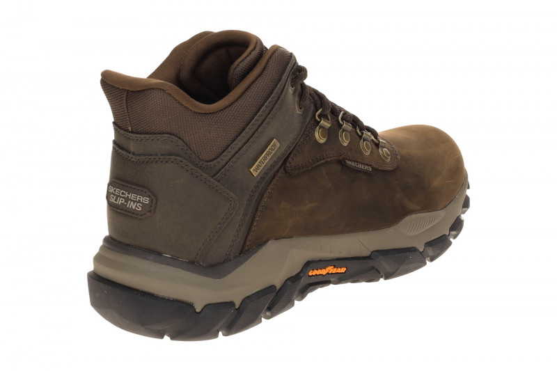 Skechers Santoro Schuhe Mid Sneaker braun wasserdicht SLIP-INS