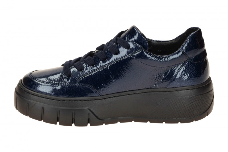 Gabor Schuhe Plateau Sneakers blau Lack 73.220.96