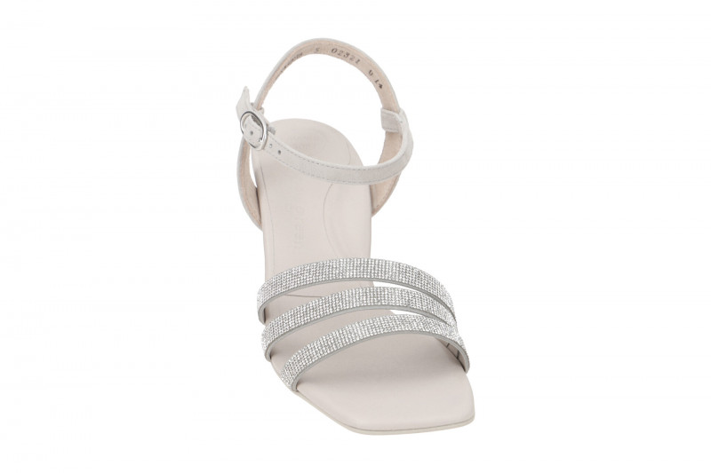 Paul Green Riemchen Sandalette grau Glitzer 6058