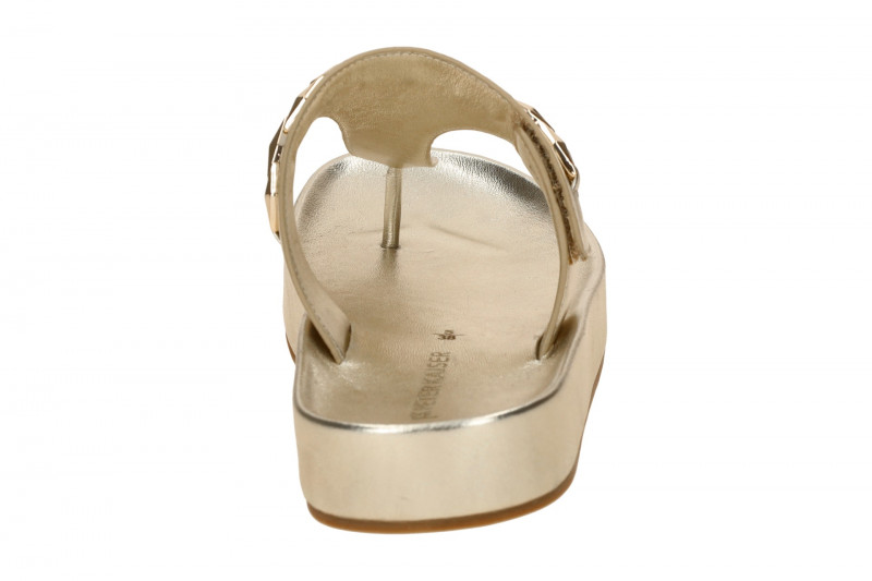 Peter Kaiser Zehentrenner Pantolette gold metallic 77105