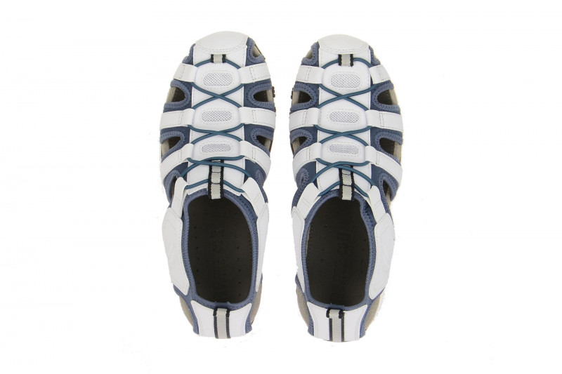 Geox Strel Sandale weiß blau D7125U 05415 C1260
