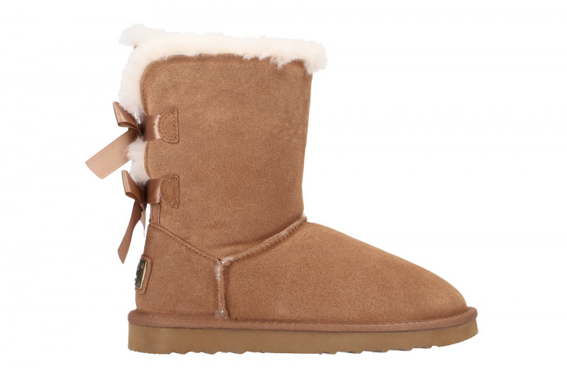 Oog Stiefel braun Lammfell Boots OB0604