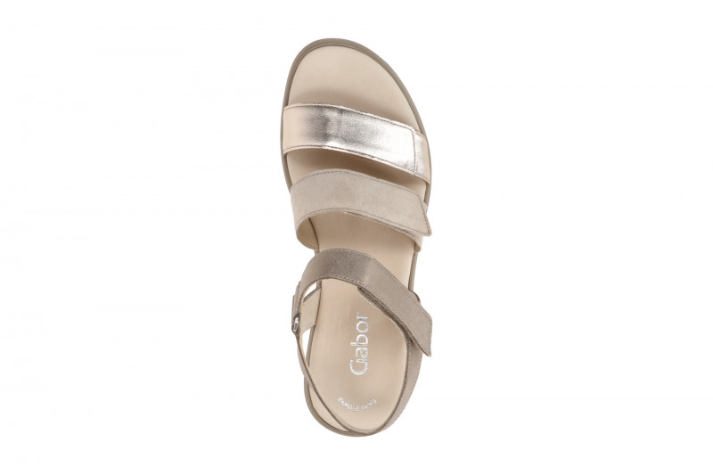 Gabor Plateau Sandalen beige Metallic 64.620.62