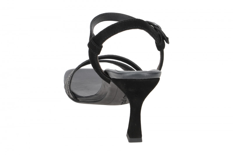 Paul Green Riemchen Sandalette schwarz Glitzer 6058