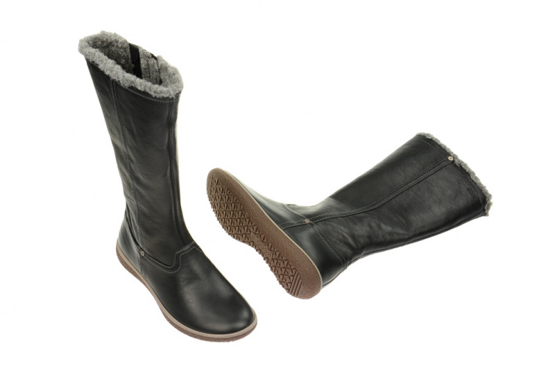 Ecco Aude Stiefel schwarz Wollfutter