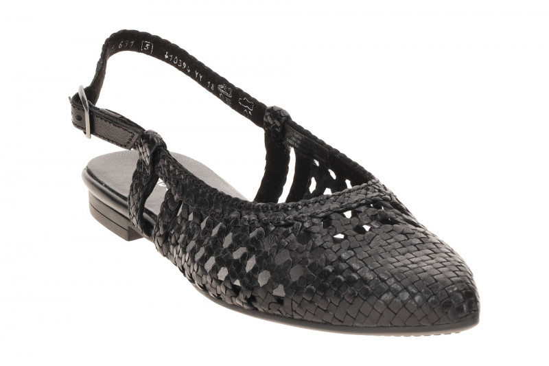 Gabor Sling Pumps schwarz Flecht-Optik 81.631.27