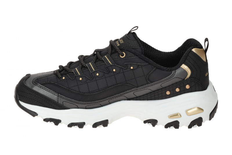 Skechers D´Lites Schuhe schwarz gold Ladies 149267