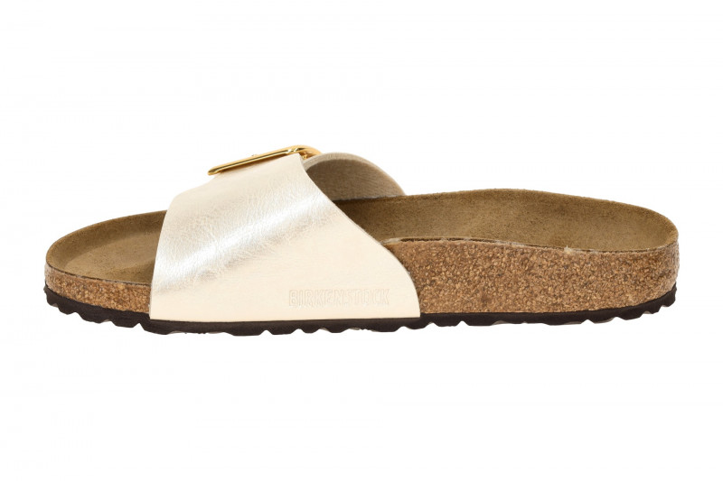 Birkenstock Catalina Cushion Buckle Pantolette beige SCHMAL 1029393