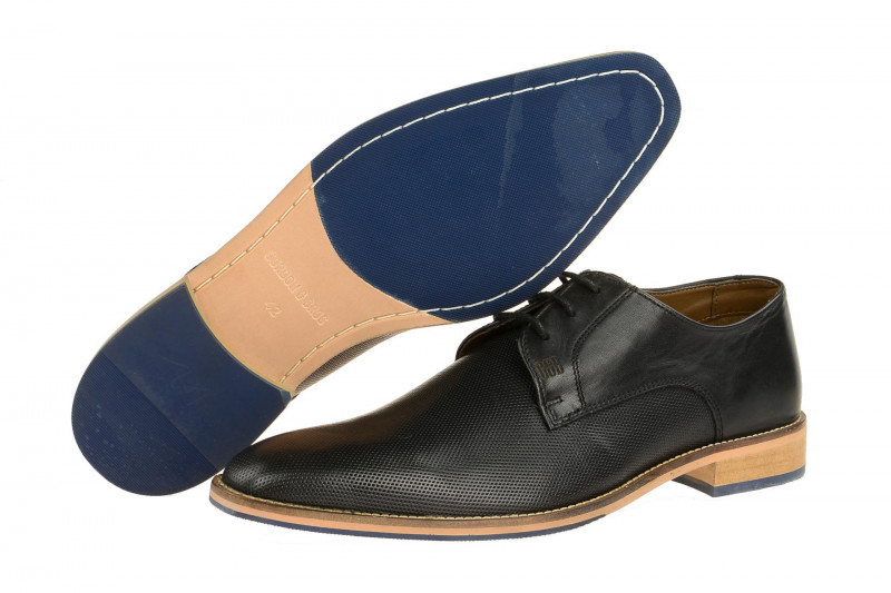 Gordon & Bros Schuhe Lorenzo schwarz perforiert S500311