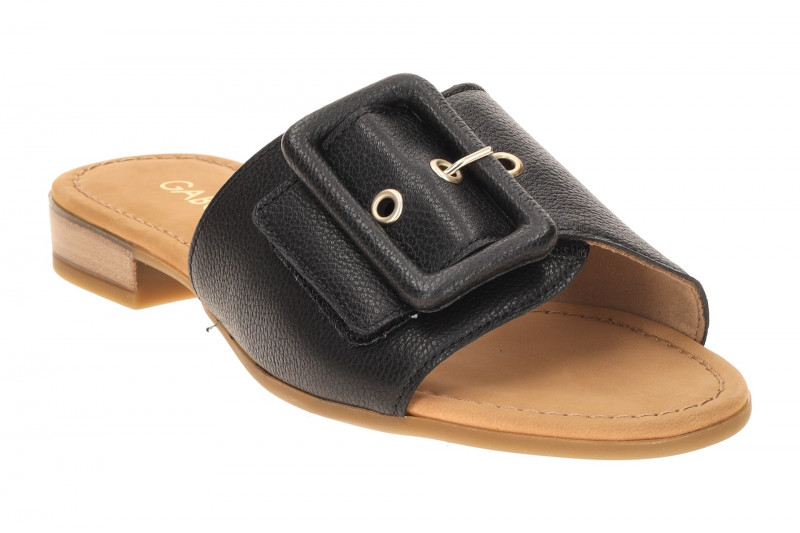 Gabor elegante Pantolette schwarz Glattleder 82.791.57