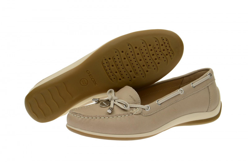 Geox Yuki Schuhe Mokassin beige - D3255A 00043 C6738