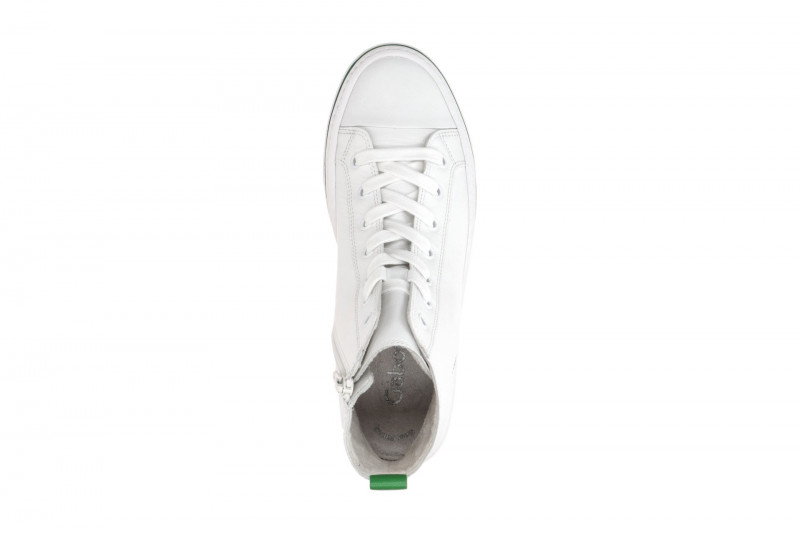 Gabor Mid Sneakers Stiefelette weiß grün Nappa 43.160.29