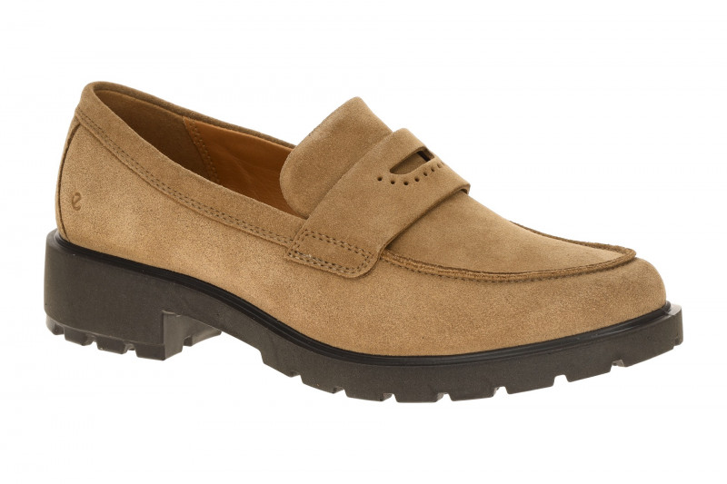 Ecco Metropole Vienna Schuhe braun camel Loafer 231333