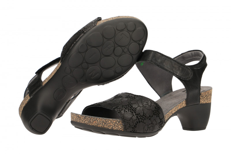 Think Traudi Sandale schwarz Laser 573