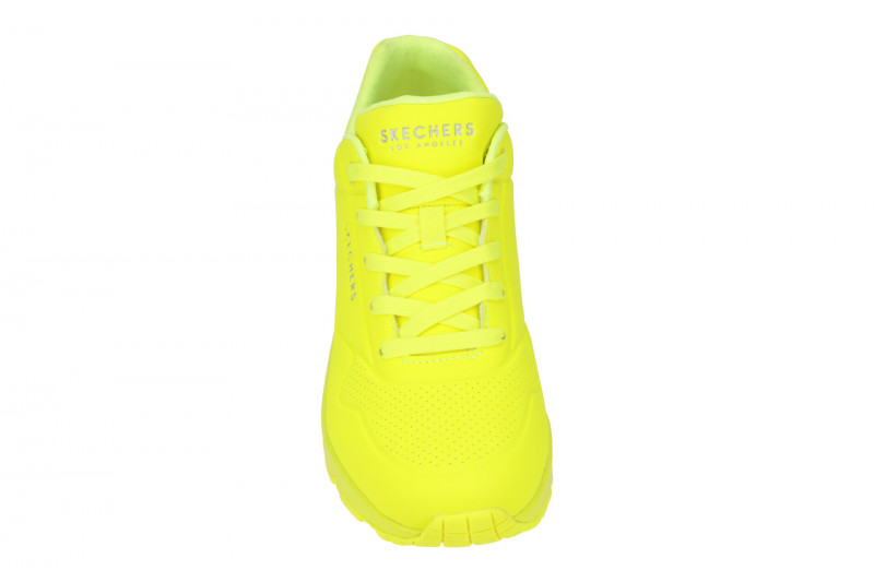 Skechers Uno Schuhe neon gelb Damen Sneakers 73667