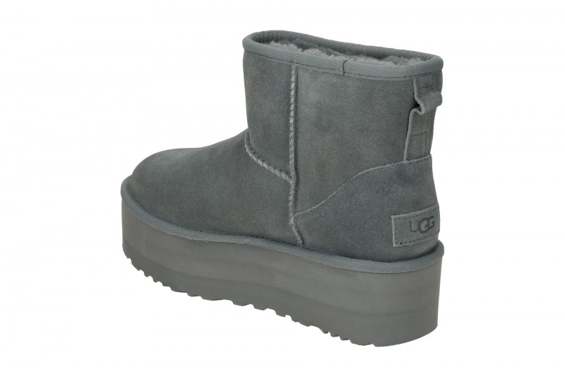 UGG Classic Mini Platform Stiefel grau rainstorm