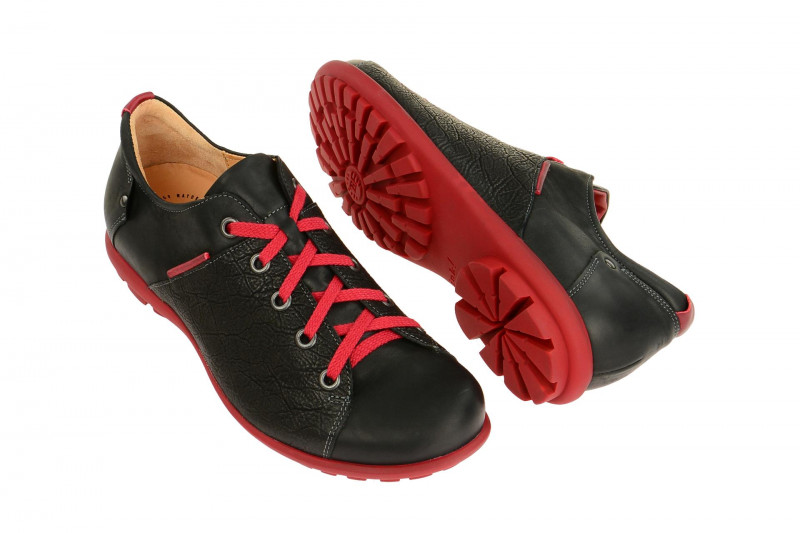 Think Kong Schuhe schwarz rot 1-81669-09