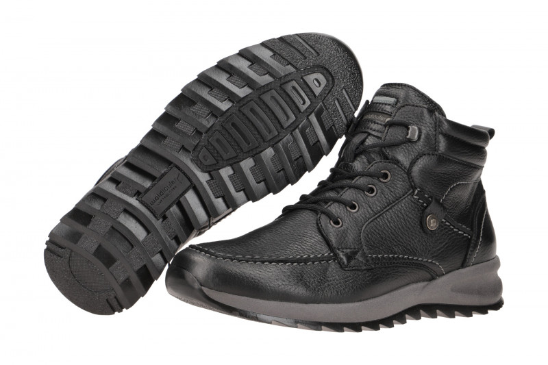 Waldläufer Helle Warmfutter Stiefelette Herren schwarz 388803