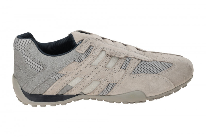 Geox Snake Slipper Schuhe hellgrau rock U4507B