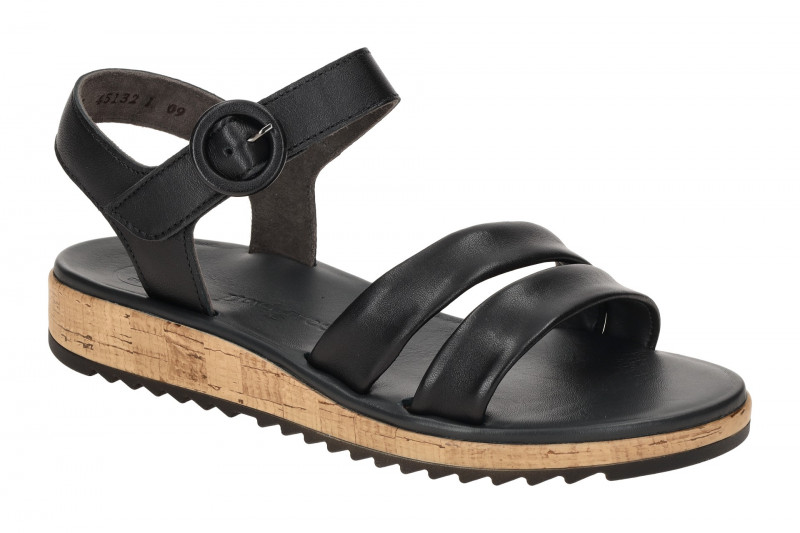 Paul Green Sandale schwarz Nappa Klett 6112