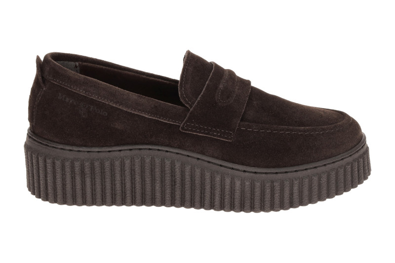 Marc O´Polo Bianca Schuhe Slipper braun Plateau Loafer 15271