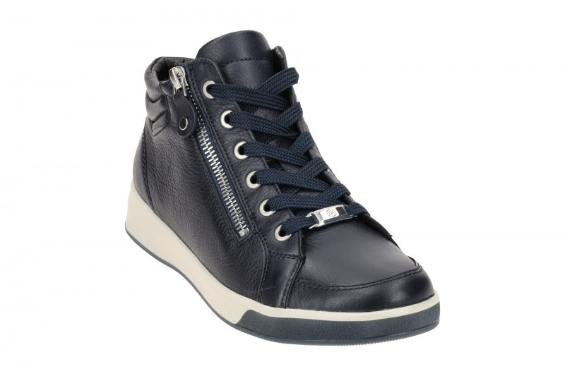 ARA Rom Schuhe blau Mid-Cut Sneaker 12-44499