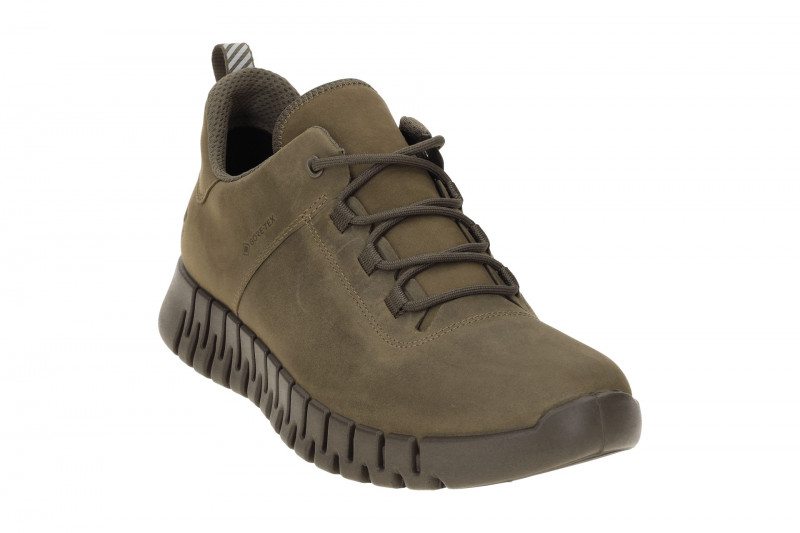Ecco Gruuv Schuhe taupe braun Sneakers GORE-TEX 525224
