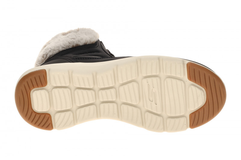 Skechers Glacial Ultra Stiefeletten schwarz dünn gefüttert 144199