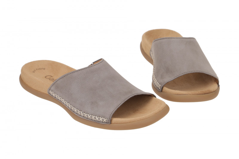 Gabor Pantolette grau Nubuck 03.705.13