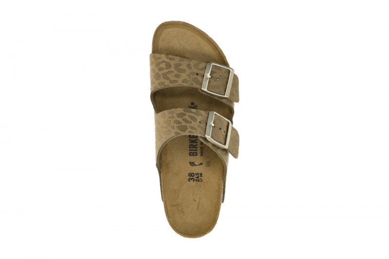 Birkenstock Arizona BS Pantolette grün khaki LEO SCHMAL 1030586