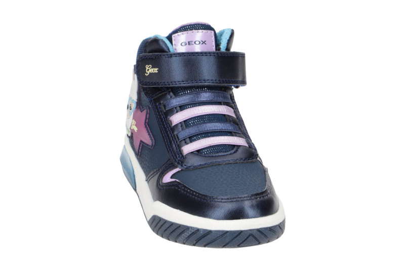 Geox Inek Lama Schuhe dunkelblau Blinker Kinderschuhe J16ASC
