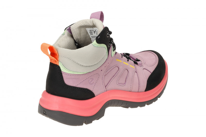 Ecco Offroad Schuhe Wander Stiefel Damen lila wasserdicht 822413