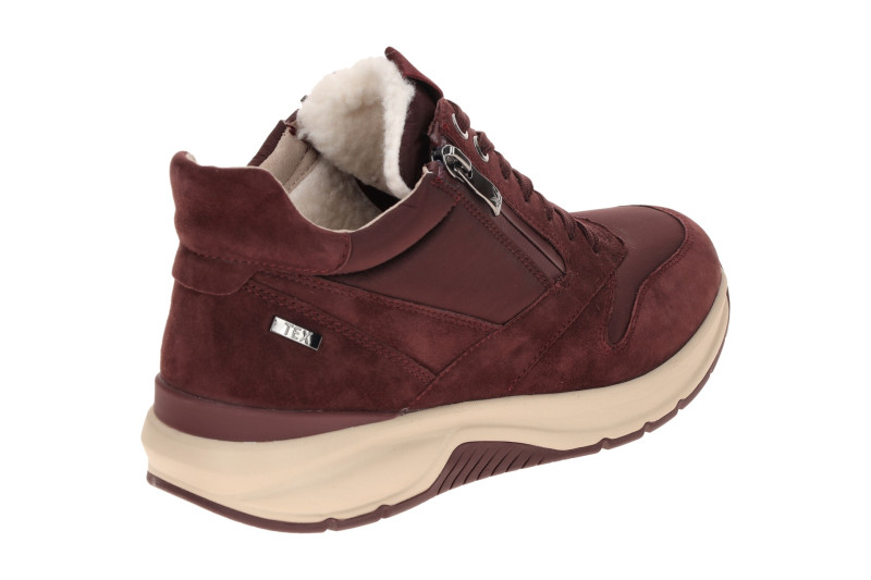 Caprice Schuhe Mid Sneaker rot bordo Warmfutter TEX 26202