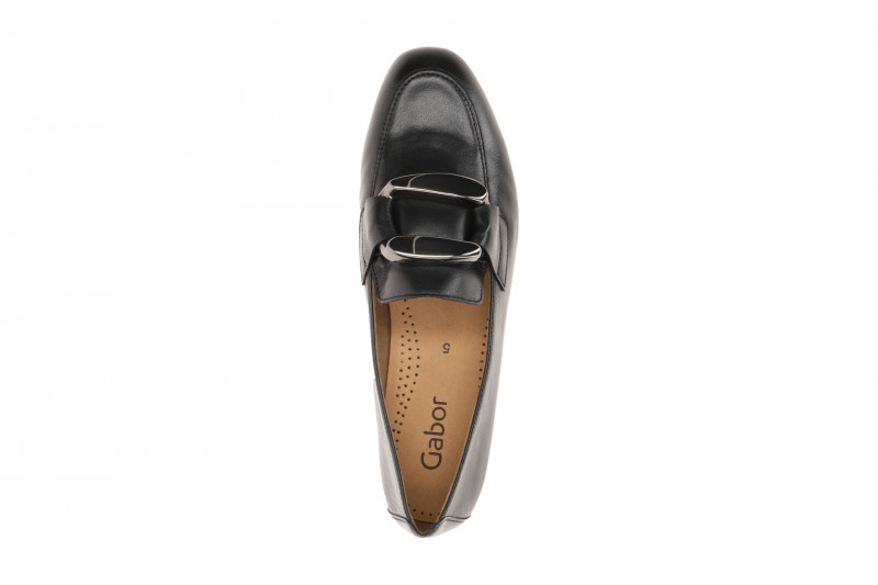 Gabor Schuhe Slipper Loafer schwarz Nappa 45.215.27