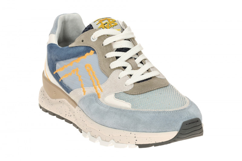 Floris van Bommel De Treener Sneaker Schuhe blau grau 10243