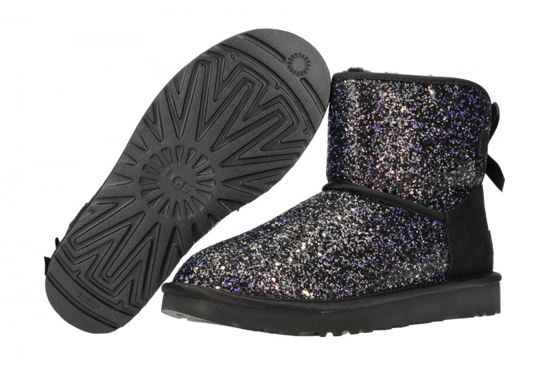 UGG Stiefel schwarz Classic Mini Bow Cosmos