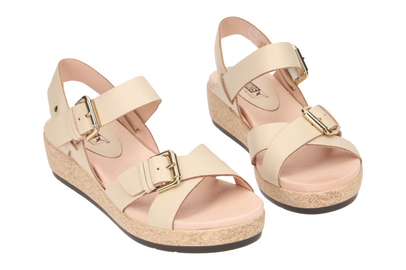 Pikolinos Mykonos Sandale beige gold