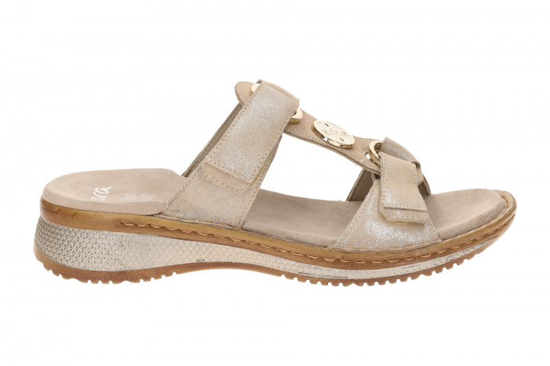 ara Hawaii Steg Pantolette beige Glitzer 12-29003
