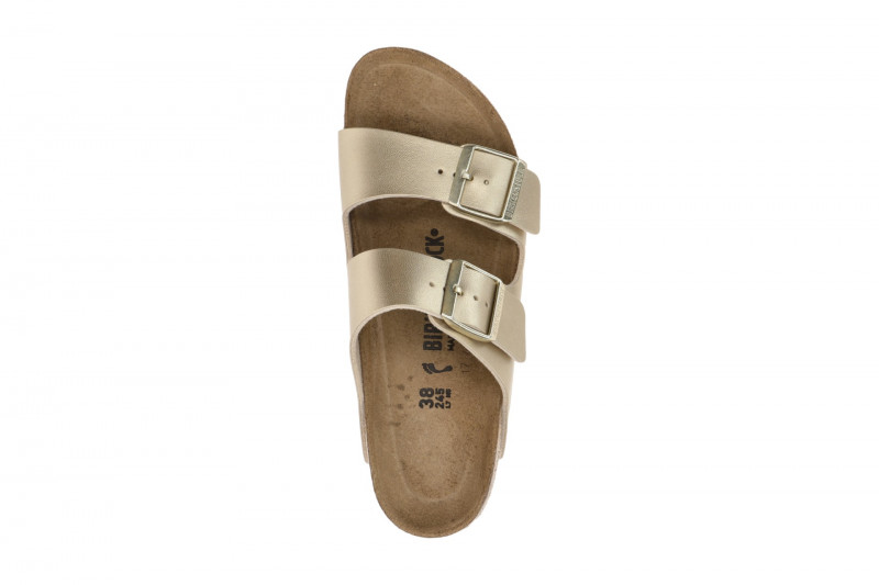Birkenstock Arizona Pantolette gold SCHMAL 1016111