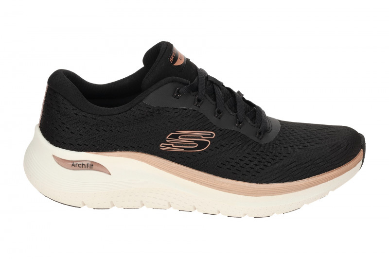 Skechers Flex Appeal Schuhe Sneaker schwarz rose gold 150067