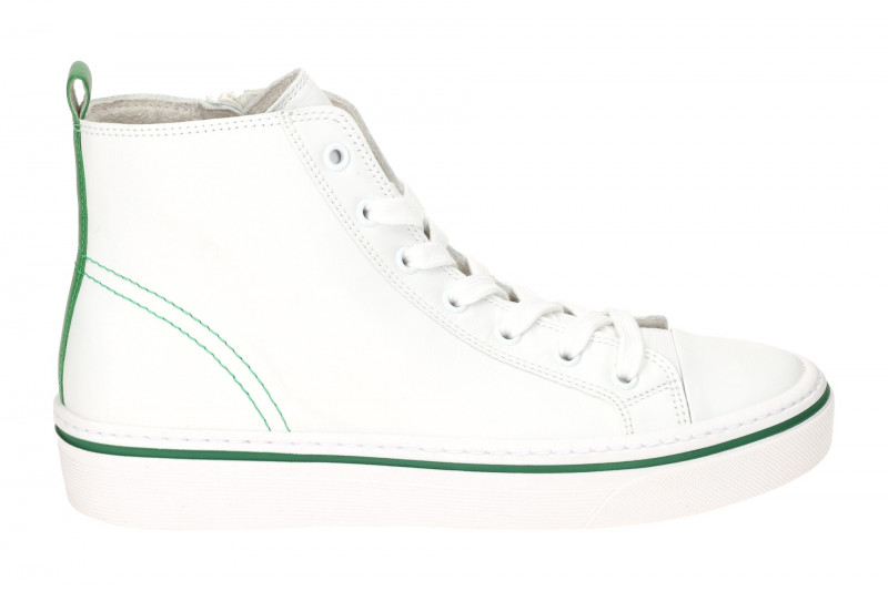 Gabor Mid Sneakers Stiefelette weiß grün Nappa 43.160.29