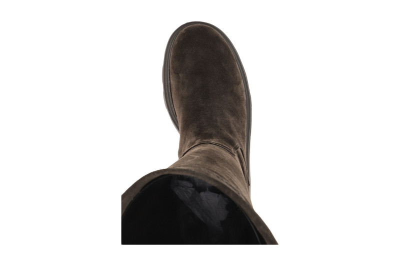 Paul Green Stiefel braun mocca Langschaft Velour 8296