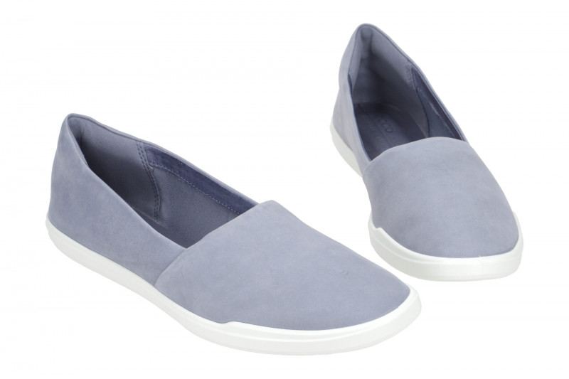 Ecco Simpil Schuhe Damen Slipper blau Nubuck 208603