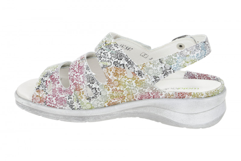 Waldläufer Merle Sandale offwhite floral M-Weite